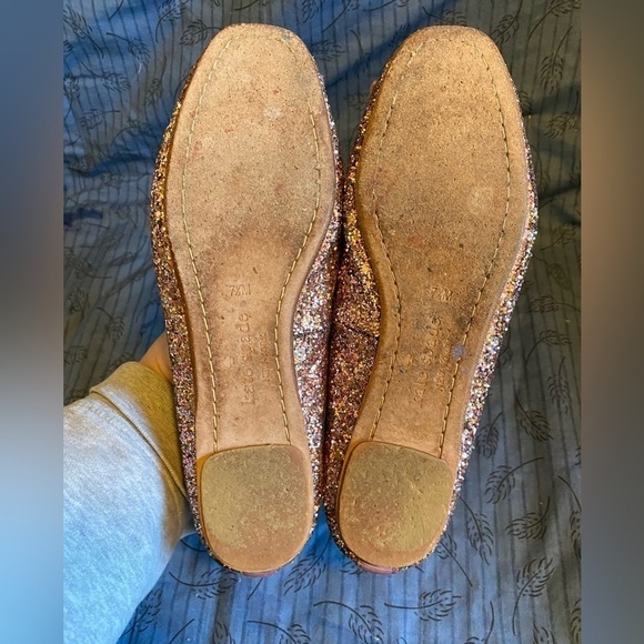 Kate Spade New York glitter ballet flats in lavender 7.5 - Picture 4 of 9